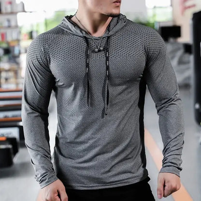 Mens Fitness Tracksuit Running Sport Hoodie